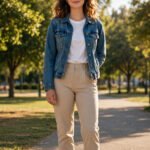 Confident young woman standing tall in warm sunlight with a gentle smile, for confidence quotes to believe in yourself